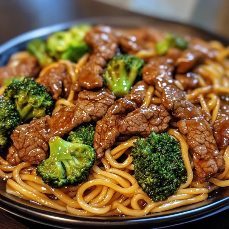 Beef And Broccoli Lo Mein Noodles Recipe