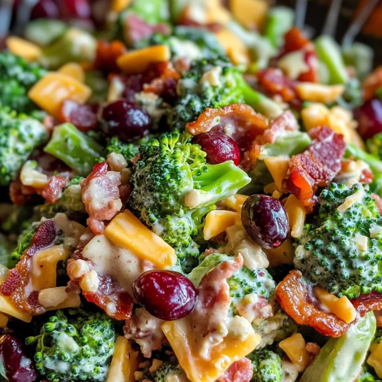 Broccoli Salad with Turkey Bacon Recipe