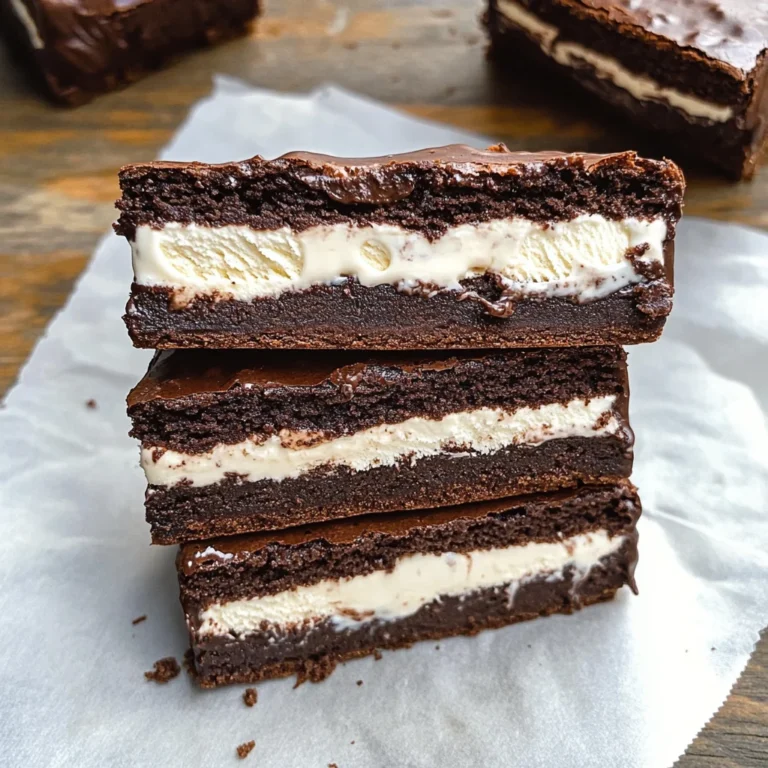 Brownie Ice Cream Sandwiches