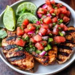 Grilled Honey Lime Chicken with Watermelon Salsa
