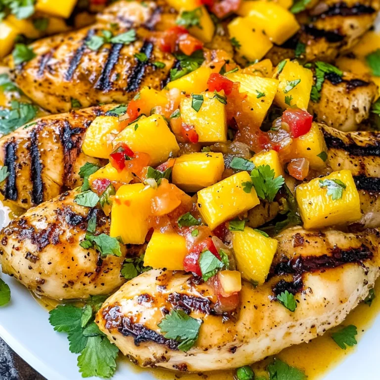 Grilled Mango Pineapple Chicken