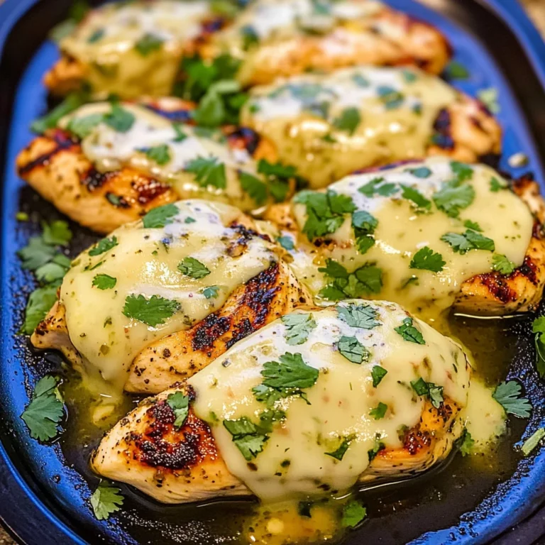 Grilled Salsa Verde Chicken with Pepper Jack