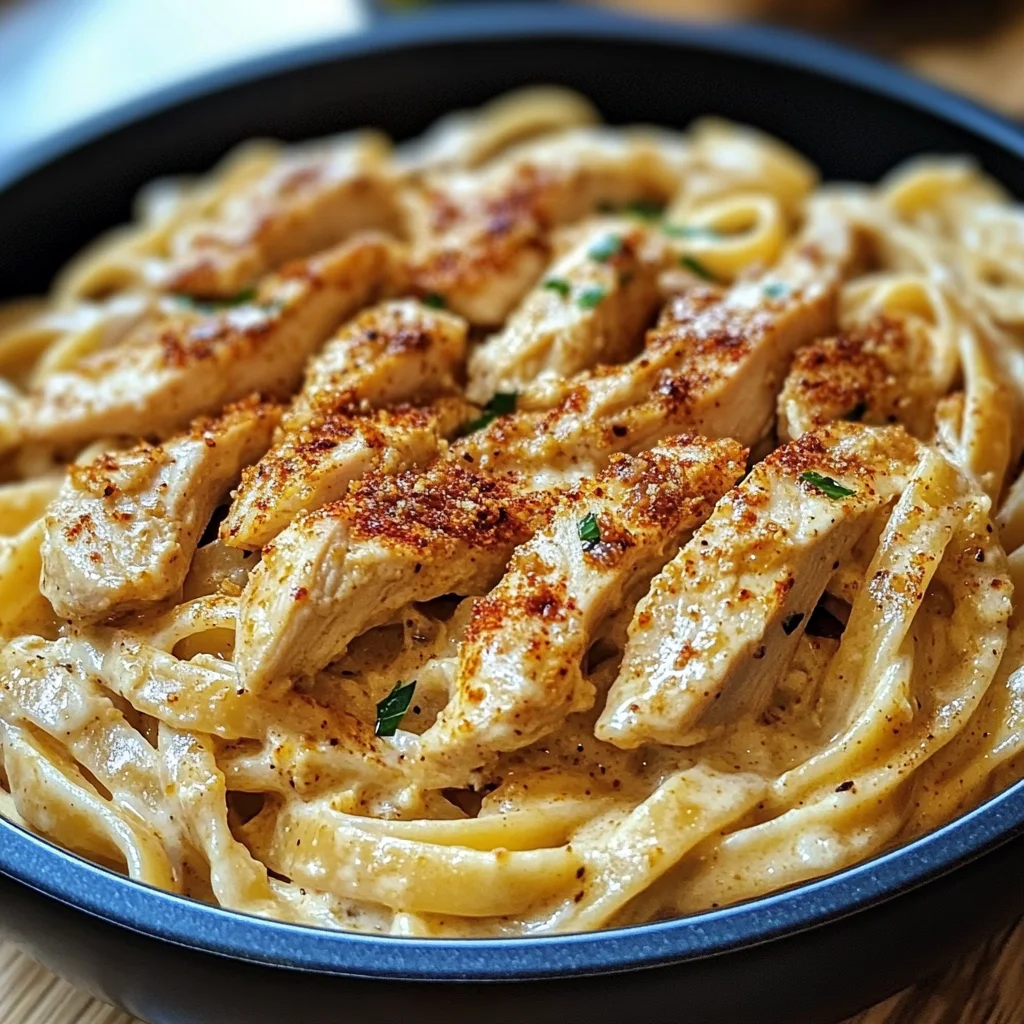 One-pot Spicy Chicken Linguine In Creamy Sauce