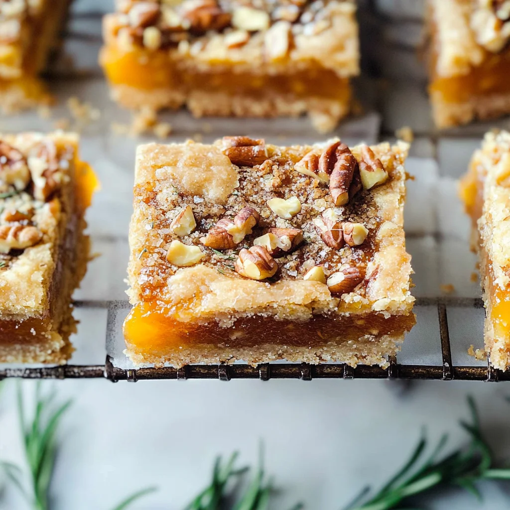 Rosemary Apricot Bars