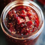 Slow Cooker Rhubarb Sweet Chili Jam