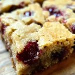 Sour Cherry Blondies