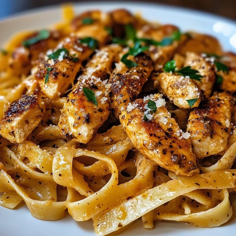 Spicy Cajun Chicken Fettuccine