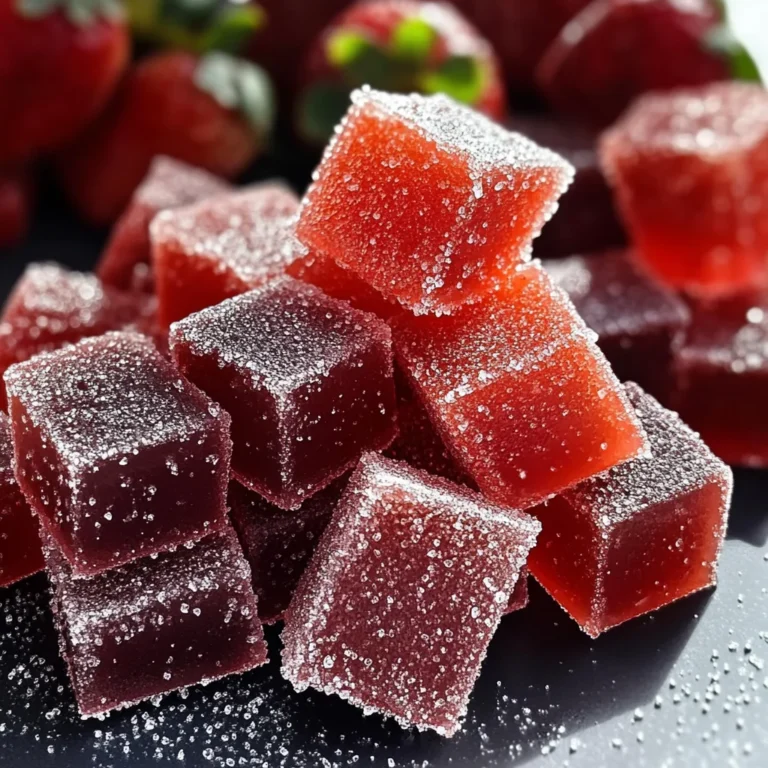 Strawberry and chilli jellies