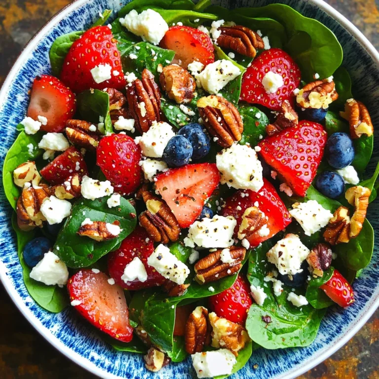 15-Minute Strawberry Spinach Salad