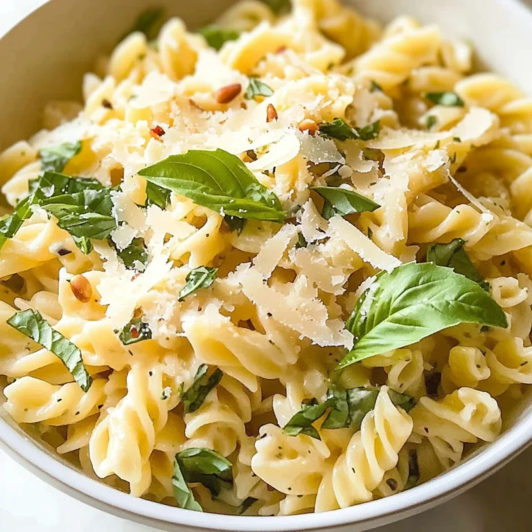 Basil Lemon Pasta Salad