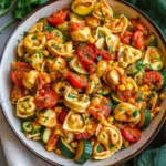 Cheese Tortellini with Summer Veggies