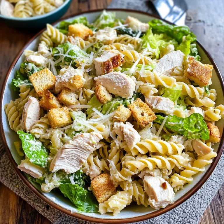 Chicken Caesar Pasta Salad