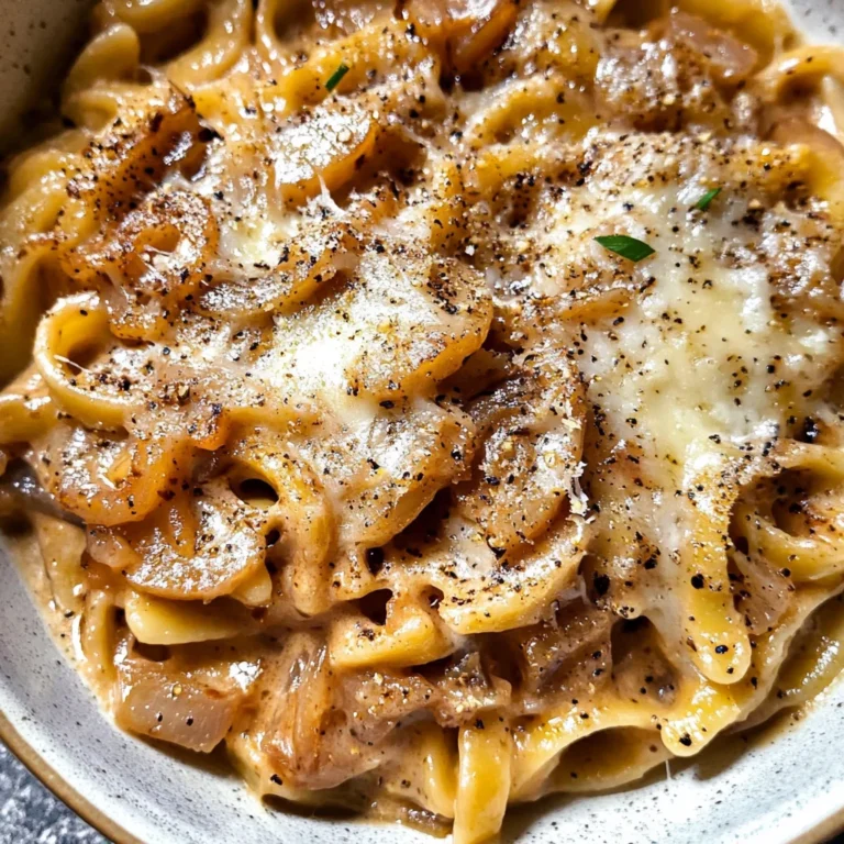 Easy French Onion Pasta