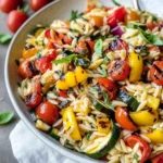 Grilled Vegetable Orzo Pasta Salad