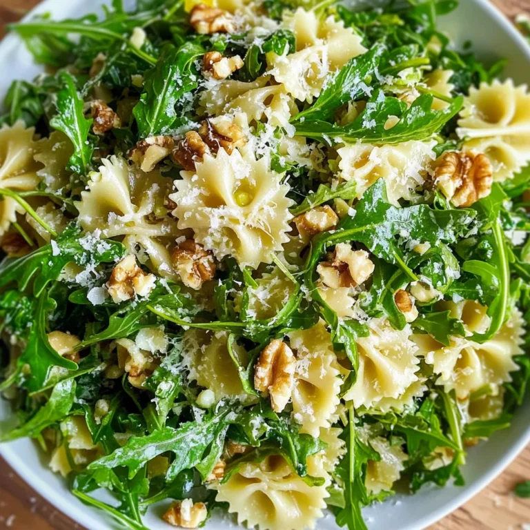 Lemon Arugula Pasta Salad