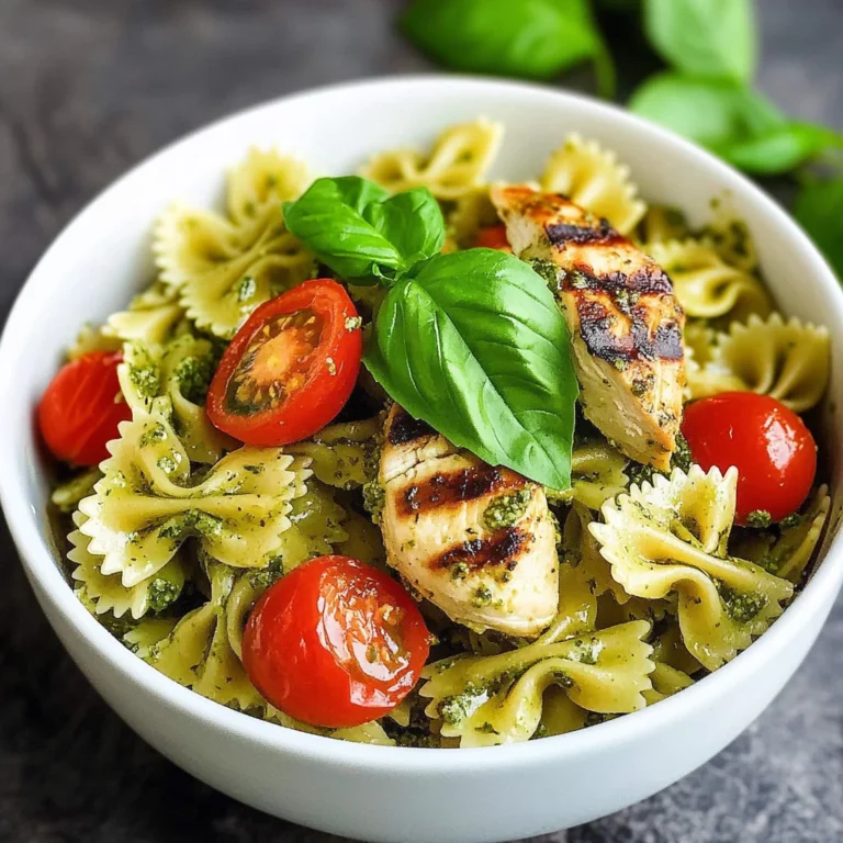 Pesto Pasta with Grilled Chicken
