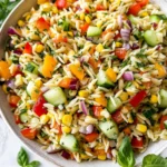 Rainbow Orzo Salad