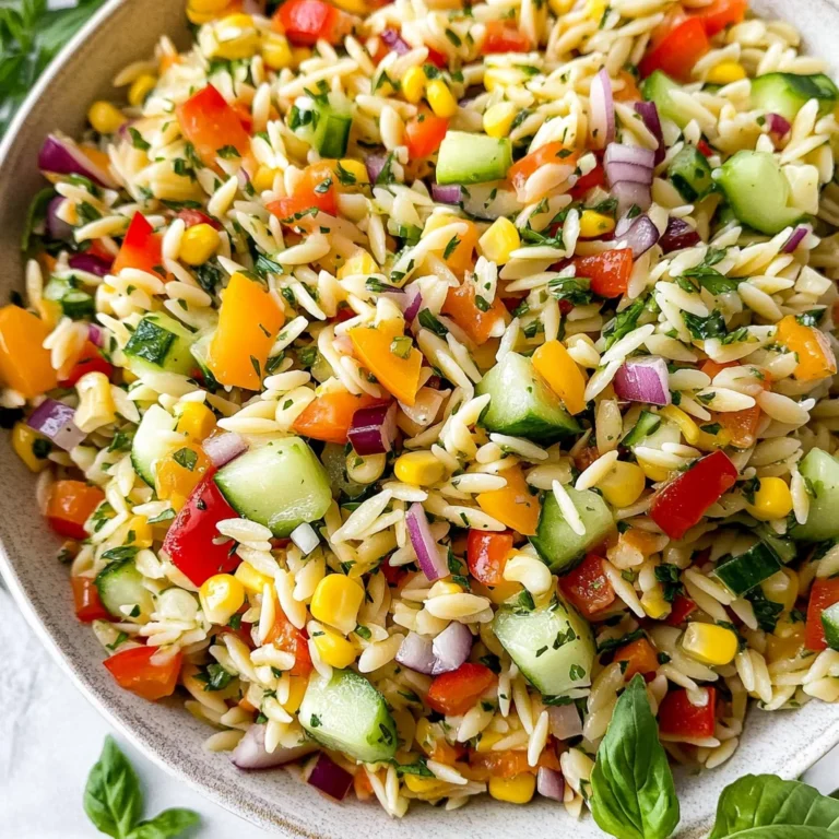 Rainbow Orzo Salad