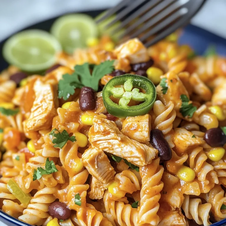 Zesty Chicken Enchilada Pasta Salad