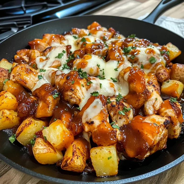 BBQ Chicken Potato Skillet