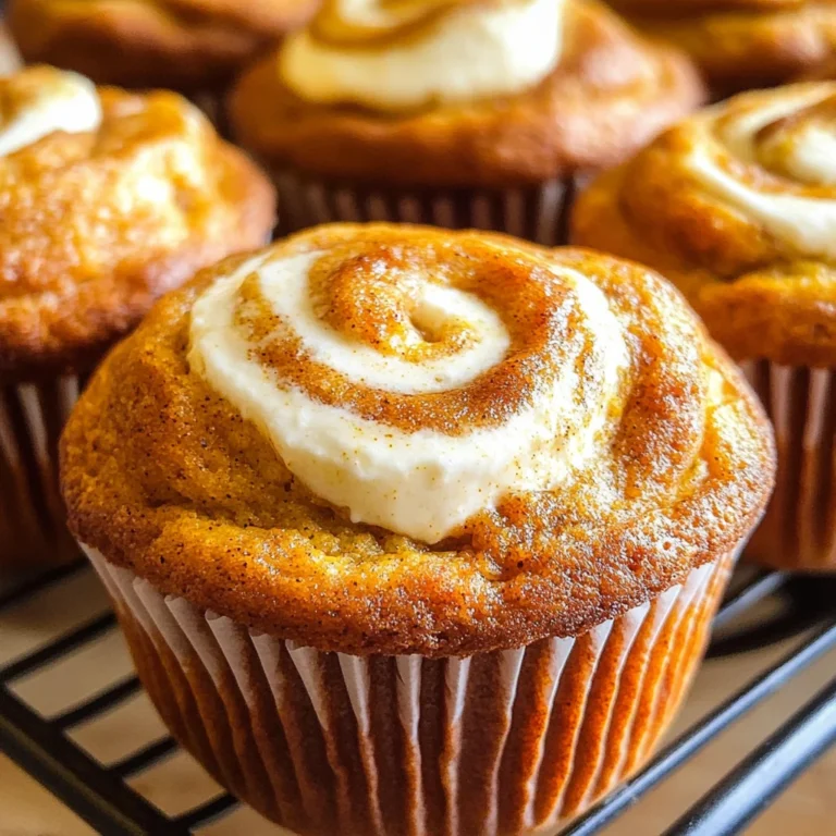 Best Swirled Pumpkin Cream Cheese Muffins