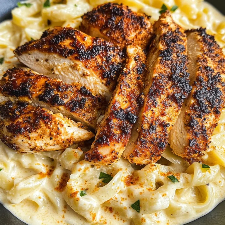 Blackened Cajun Chicken Alfredo