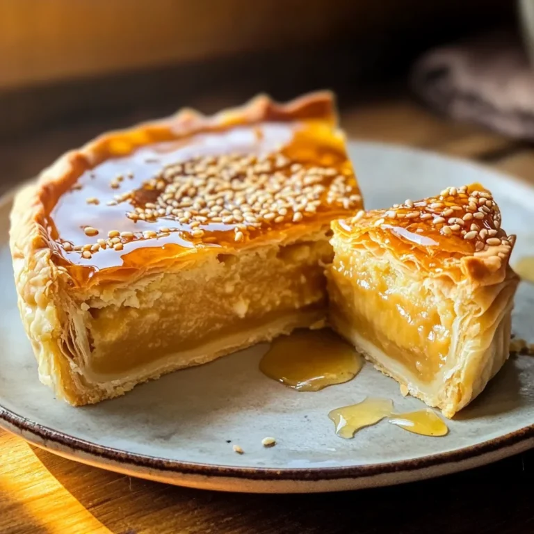 Golden Greek Honey Pie (Melopita)