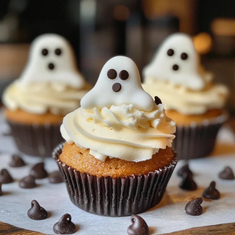 Halloween Cupcakes: Ghost Cupcakes