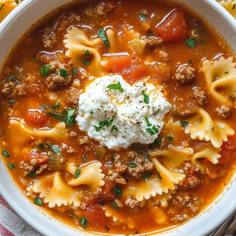 Lasagna Soup