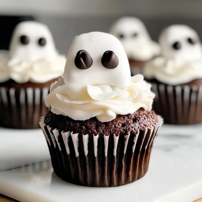 Marshmallow Ghost Cupcakes