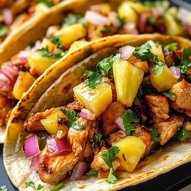 Pineapple Chicken Tacos