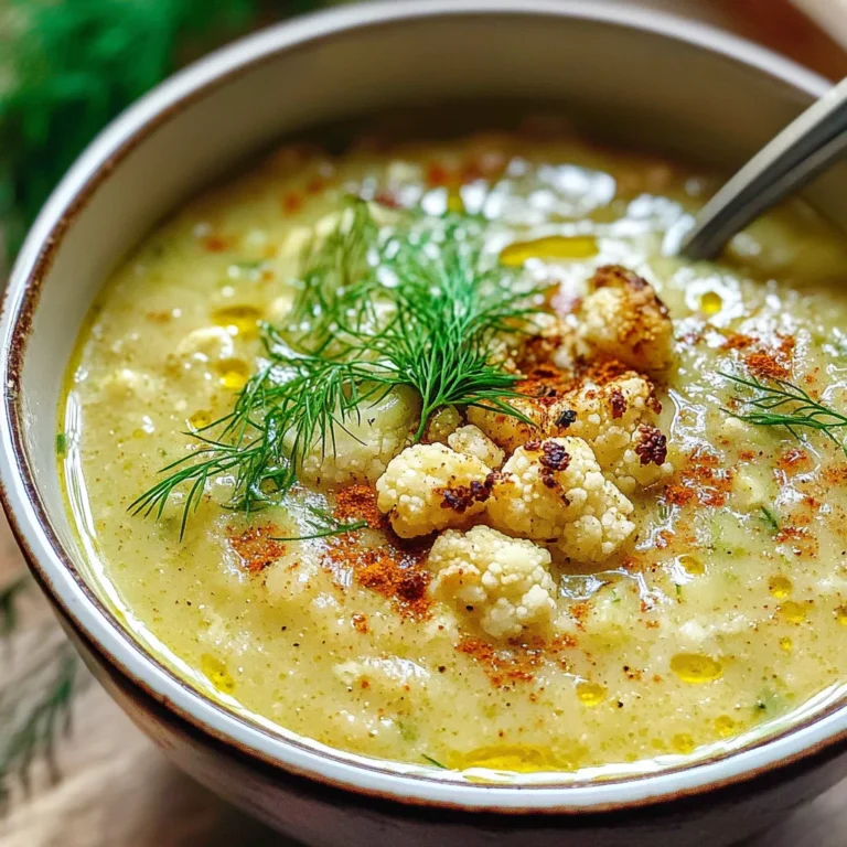 Roasted Cauliflower Soup