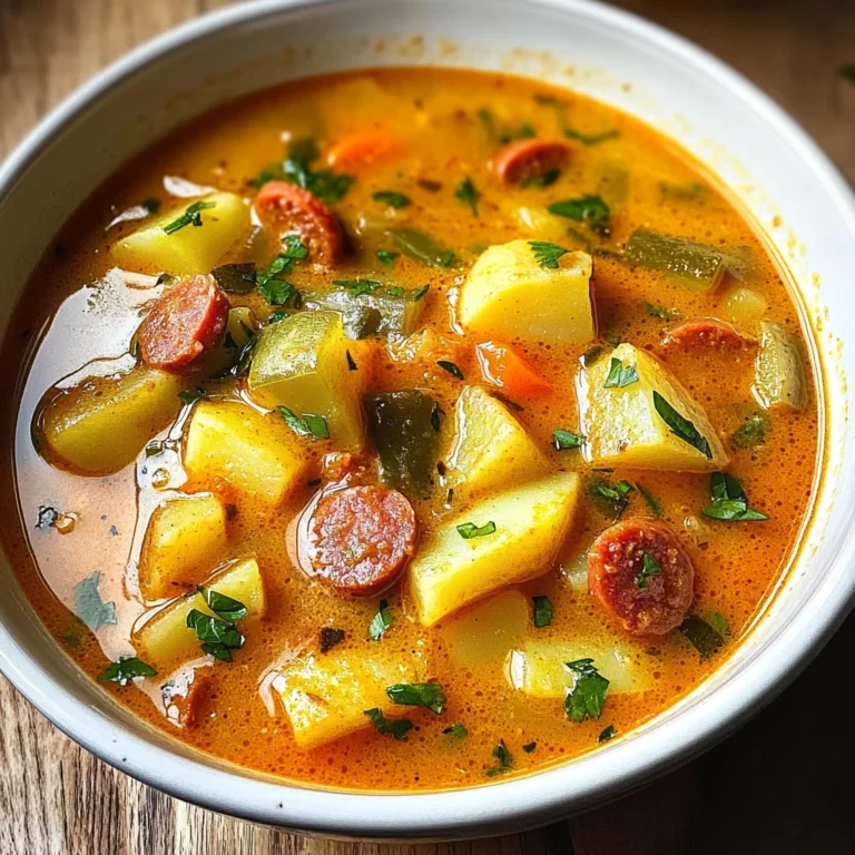 Spanish Potato Soup with Chorizo
