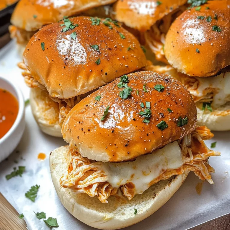 Spicy Buffalo Chicken Sliders