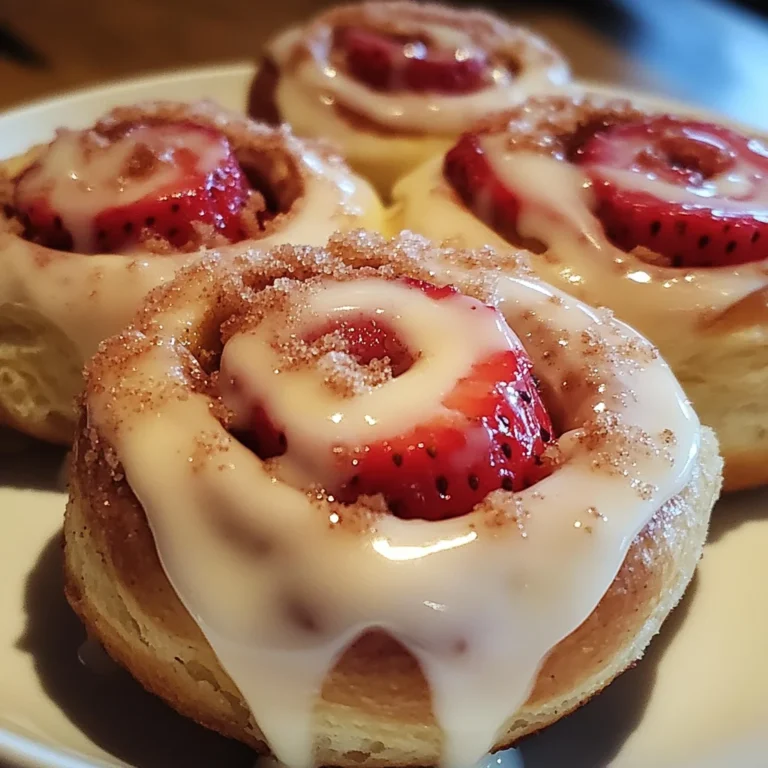 Strawberry Cheesecake Cinnabon Rolls