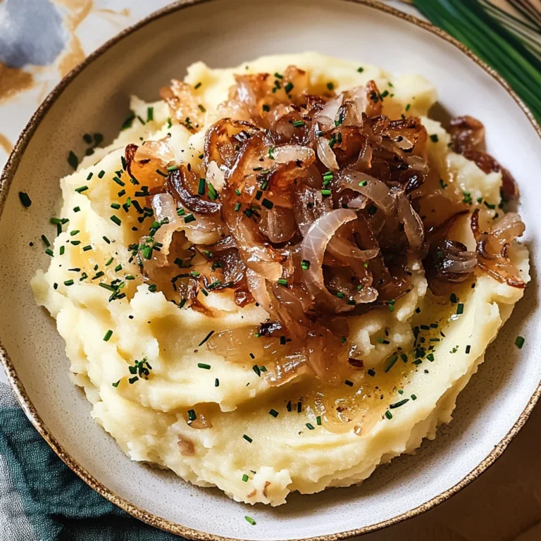 Best Ever Caramelized Onion Mashed Potatoes