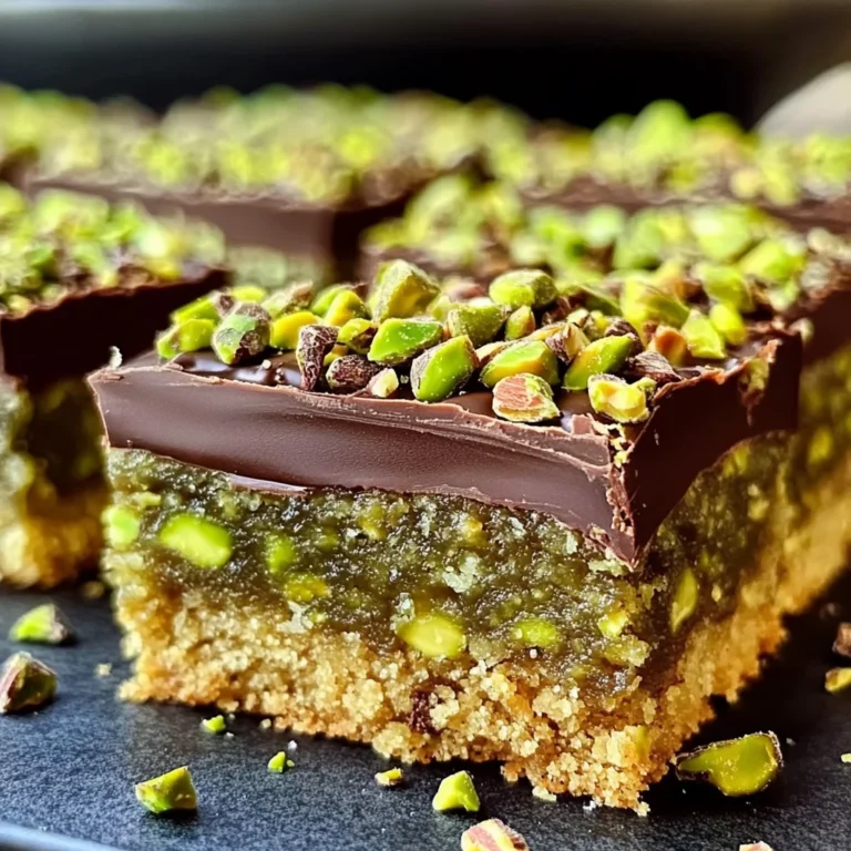 Brown Butter Dubai Pistachio Chocolate Chip Cookie Bars 🍪