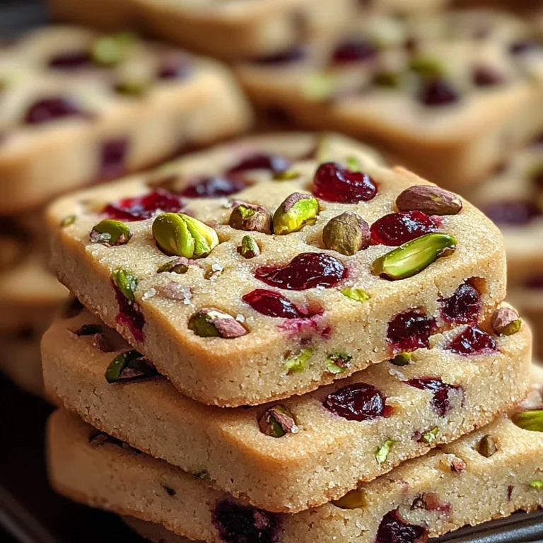 Cranberry Pistachio Shortbread Cookies: A Festive Delight for the Holidays