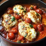 Garlic Tomato Chicken with Mozzarella
