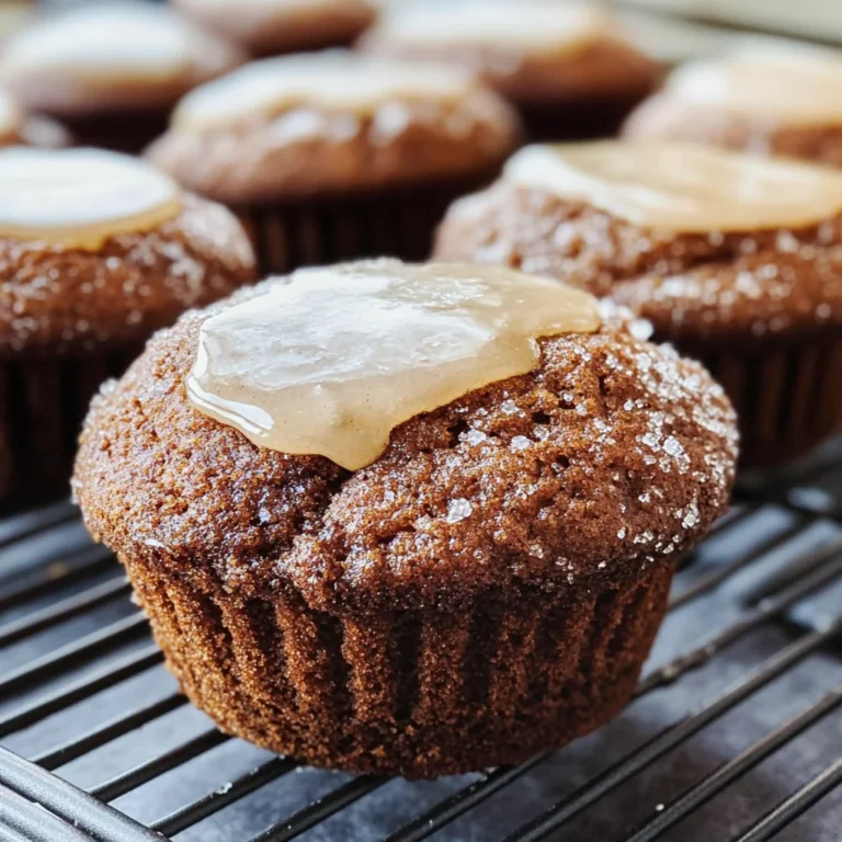 Glazed Gingerbread Muffins