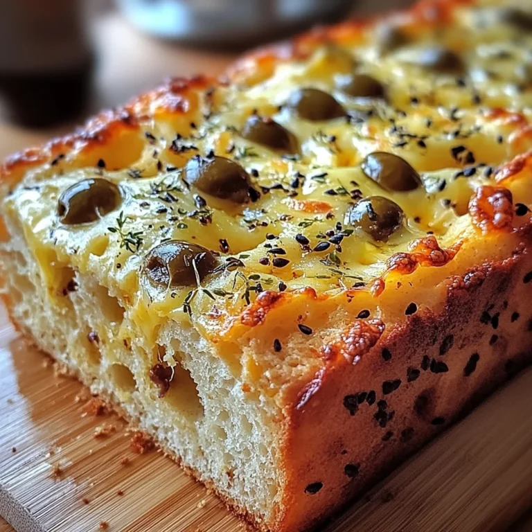 Savory Quick Bread With Cheese And Olives 🧀🍞