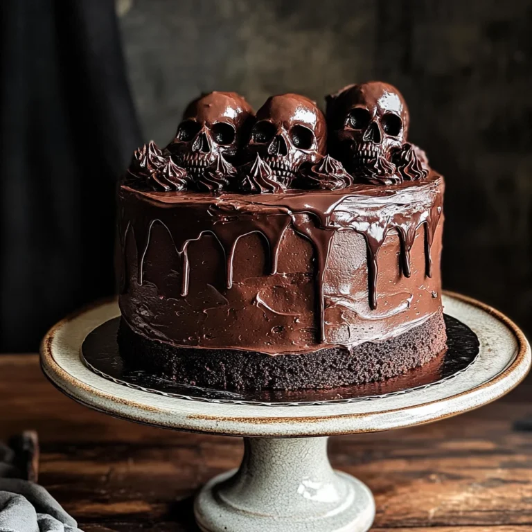 Vegan Chocolate Layer Skull Cake