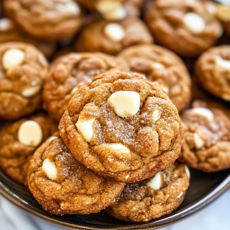 White Chocolate Pumpkin Snickerdoodles