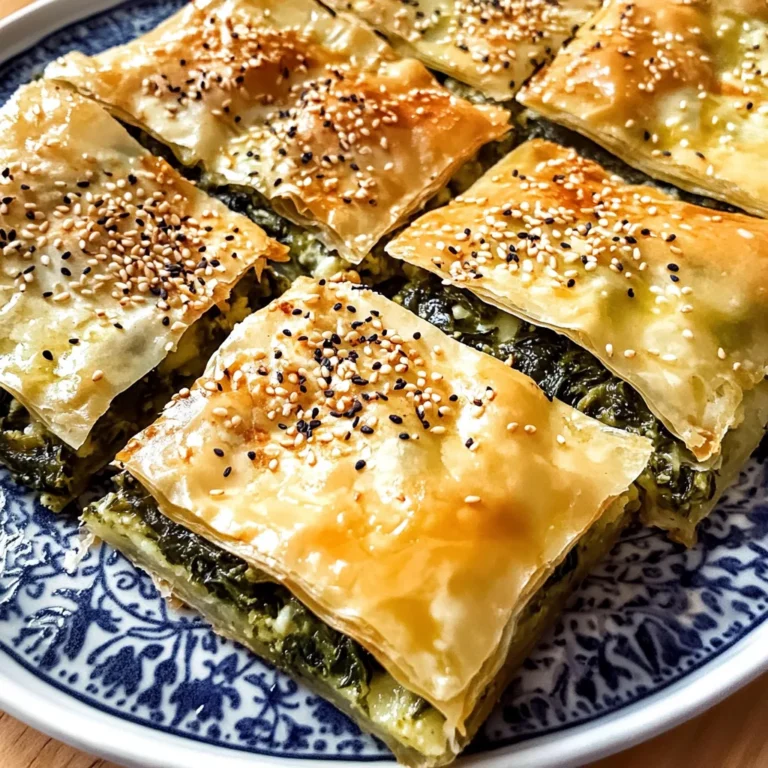 Spinach and Feta Cheese Börek - Turkish Borek Recipe