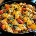 Cheesy Baja Chicken & Bell Pepper Skillet: An Incredible One-Pan Meal