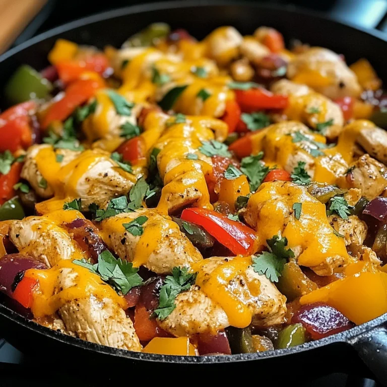 Cheesy Baja Chicken & Bell Pepper Skillet: An Incredible One-Pan Meal