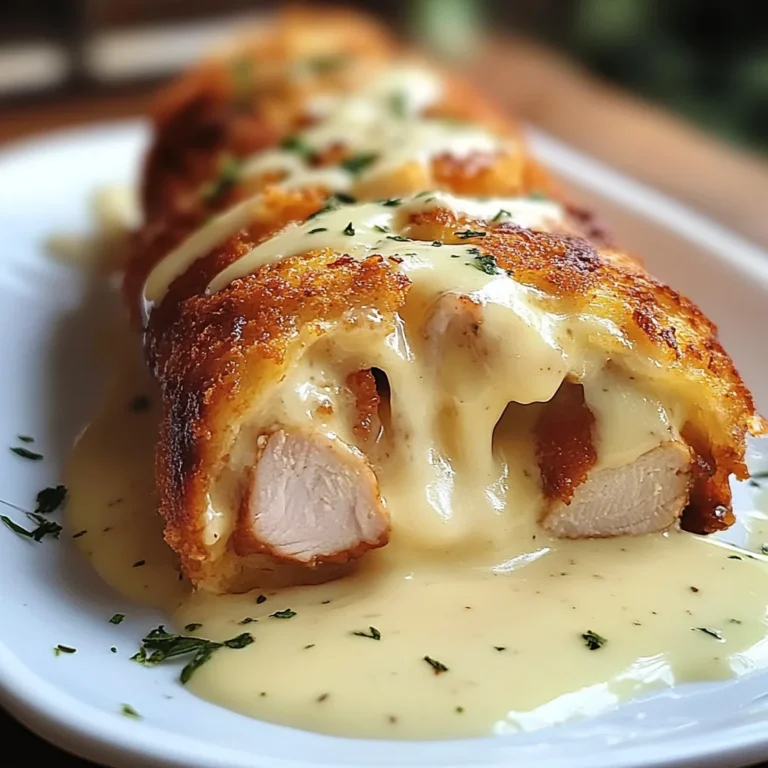 Chicken Cordon Bleu with Swiss Cheese Sauce is delicious.