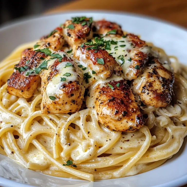Easy Creamy Cajun Chicken Spaghetti with Garlic Mozzarella Sauce