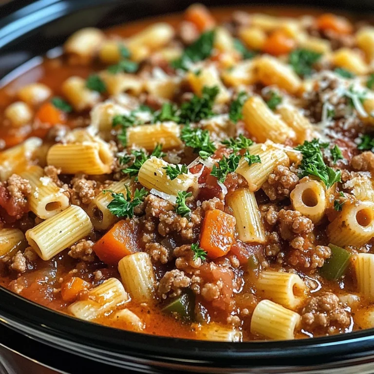 Olive Garden Slow Cooker Pasta Fagioli: Comfort in Every Spoonful