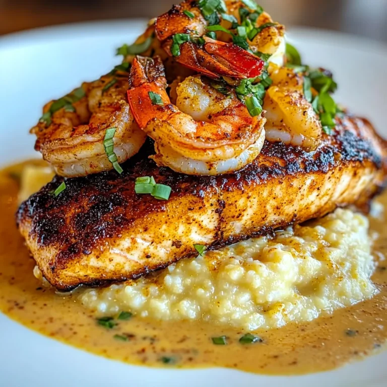 Red Snapper Shrimp Grits Cajun